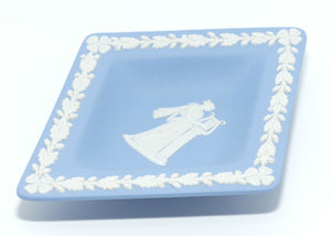 Wedgwood Jasper | White on Pale Blue | Diamond Shape Muse tray | boxed