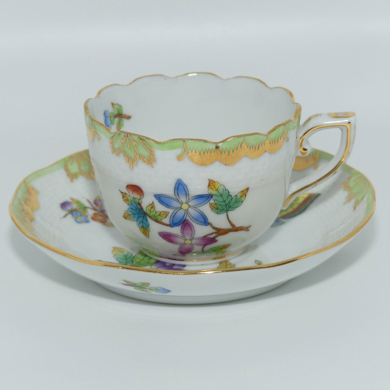 Herend Hungary Queen Victoria pattern | duo 