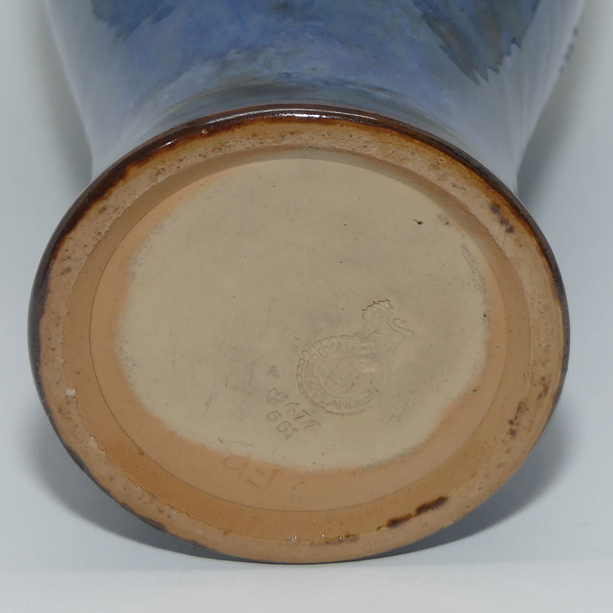 royal-doulton-stoneware-drip-glaze-vase-with-applied-beads-and-floral-decor-ethel-beard