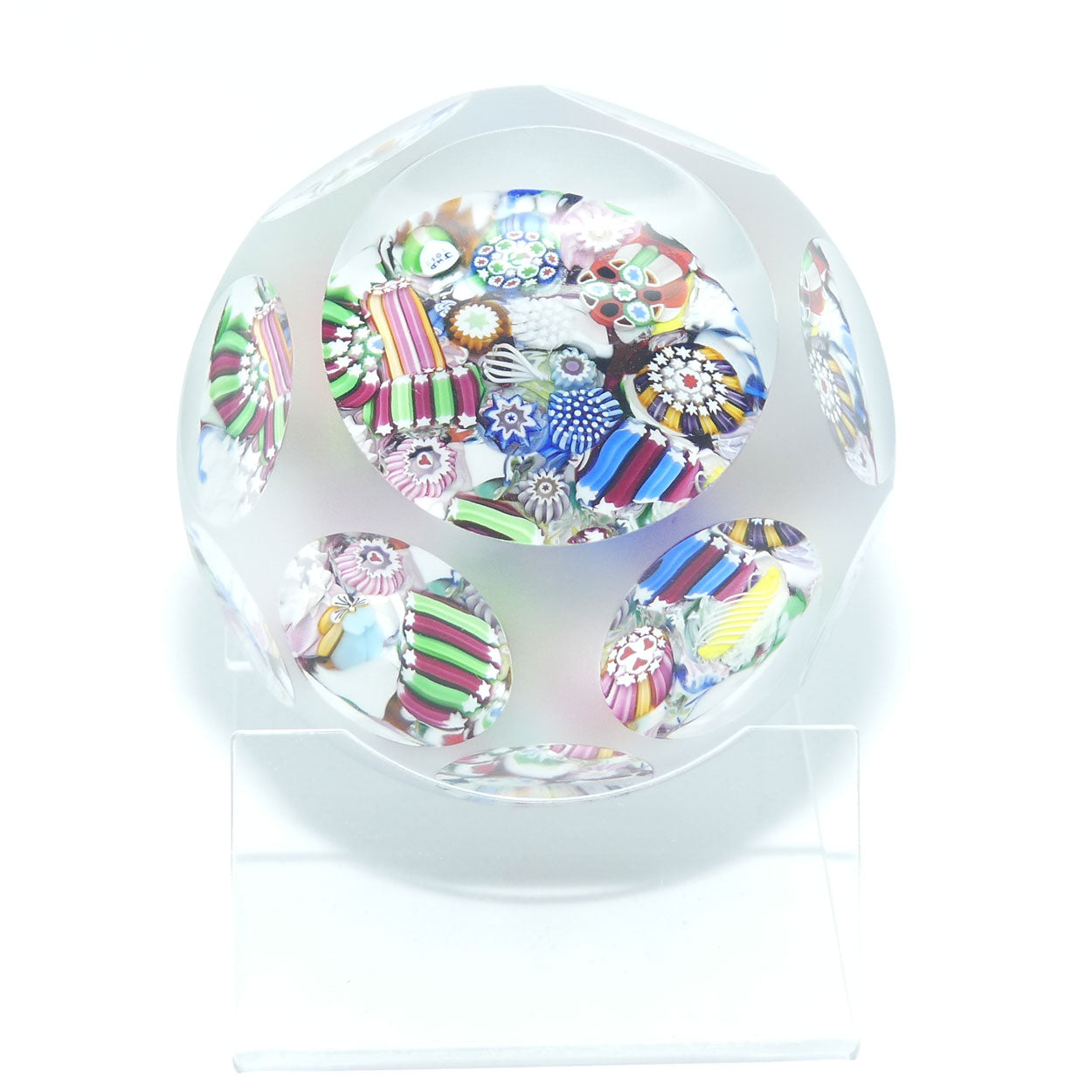 John Deacons Scotland Complex Scramble small paperweight | Sandblasted and Facetted