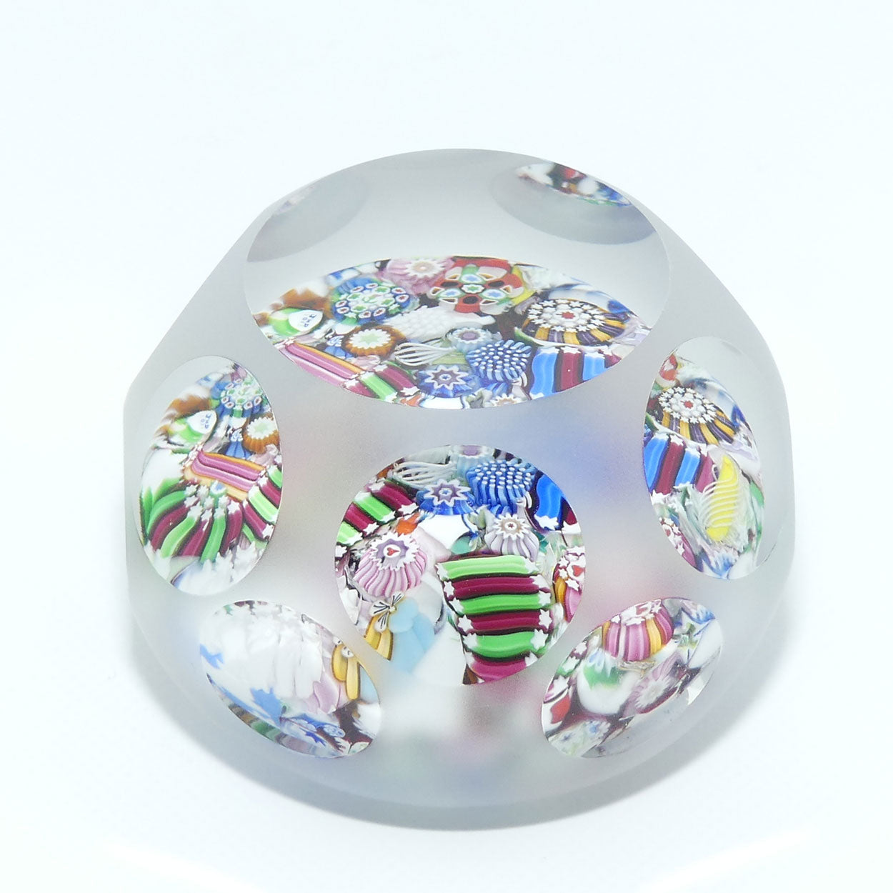 John Deacons Scotland Complex Scramble small paperweight | Sandblasted and Facetted