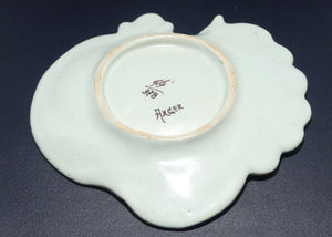 French Rouen Faience Heraldic decorated tray