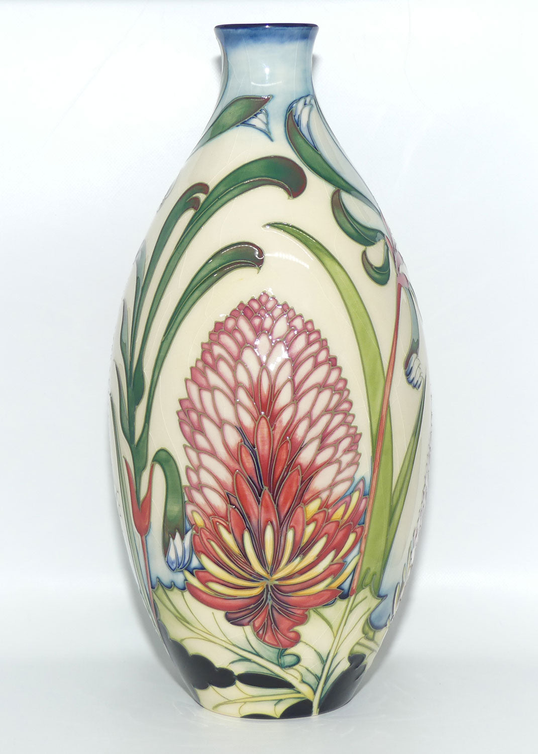 Moorcroft Pottery | Firewheel Banksia 9/12 vase | Australian Exclusive Design
