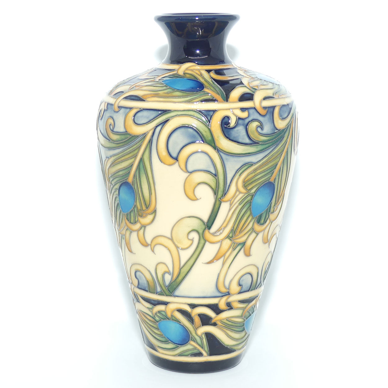 Moorcroft Pottery | First Feathers 72/9 vase | Kerry Goodwin design
