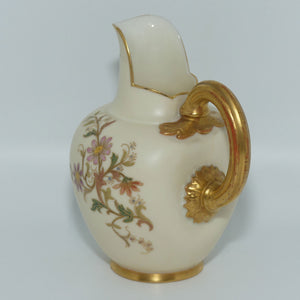 royal-worcester-blush-ivory-hand-painted-floral-small-flatback-jug