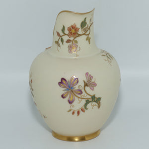 royal-worcester-blush-ivory-hand-painted-floral-small-flatback-jug