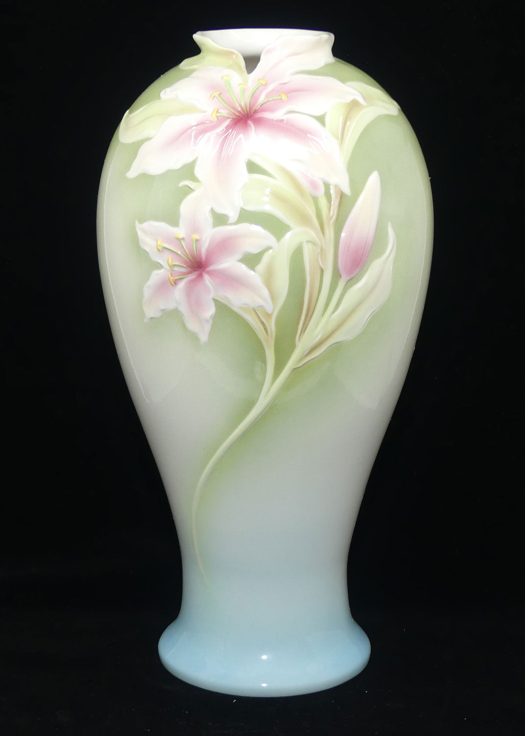 franz-porcelain-floral-very-tall-vase-36-5cm-lily-2