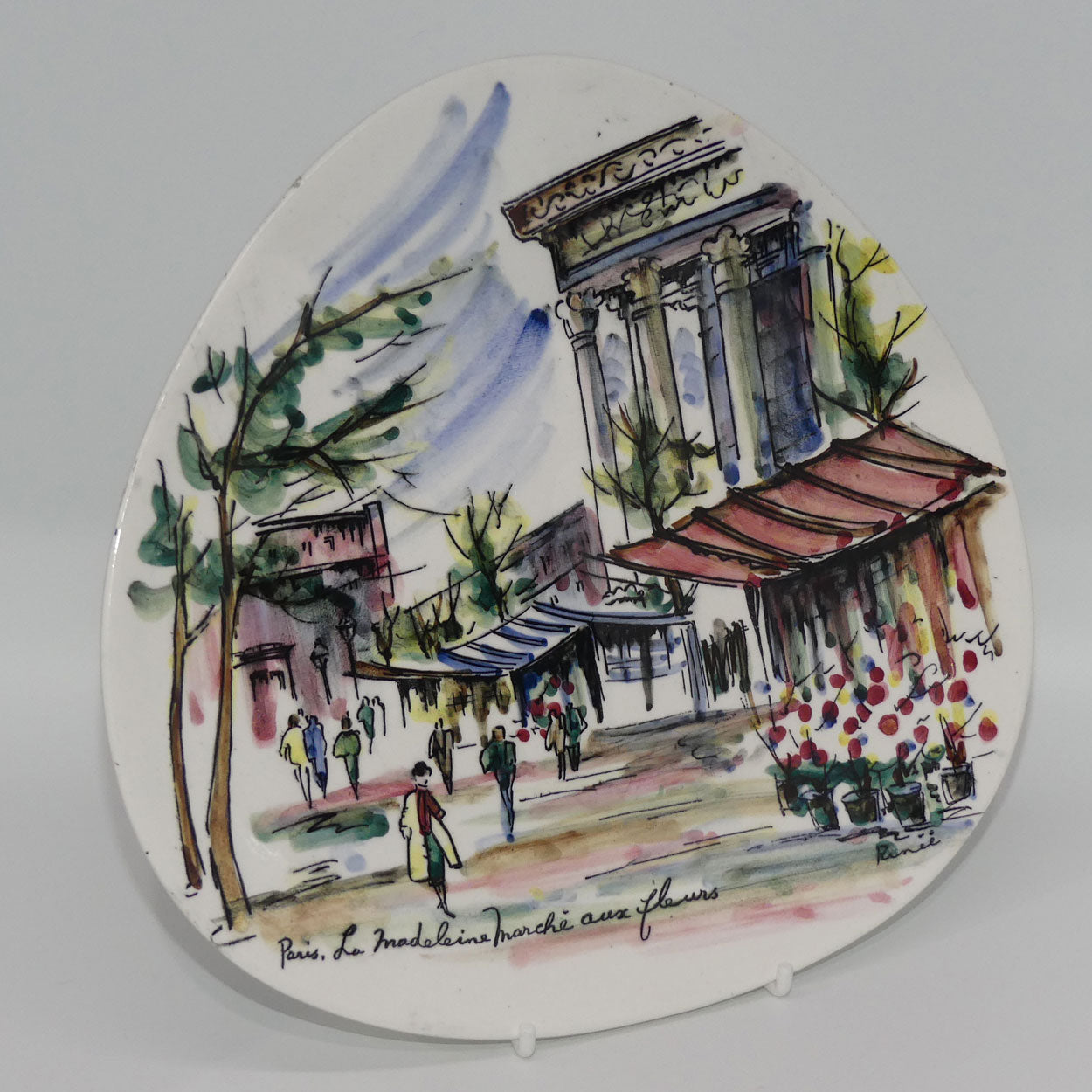 french-naive-ingenu-painting-paris-le-madelaine-marche-aux-fleurs