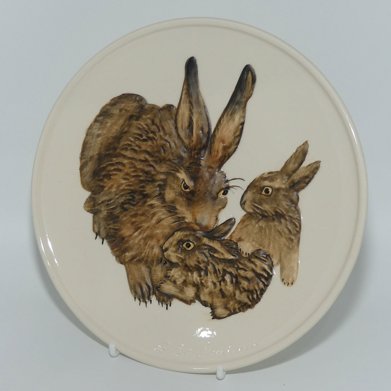 Goebel Germany Mothers Series plate | 1975 First Edition Rabbits