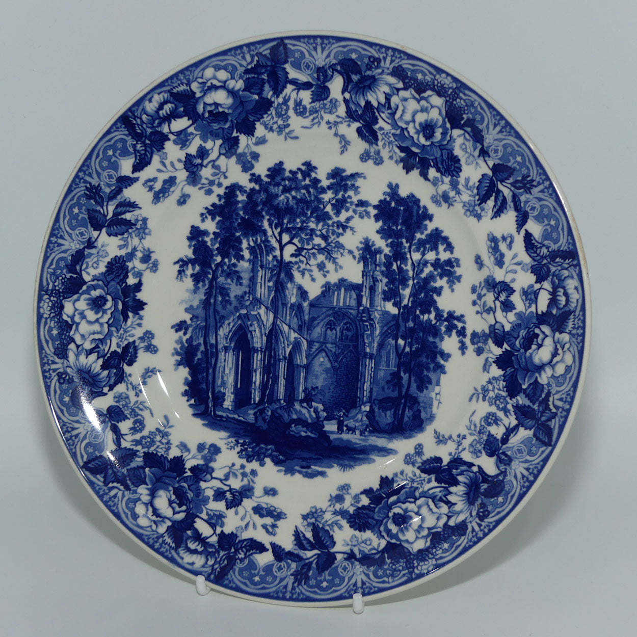 wedgwood-queens-ware-blue-and-white-collection-plate-gothic-ruins