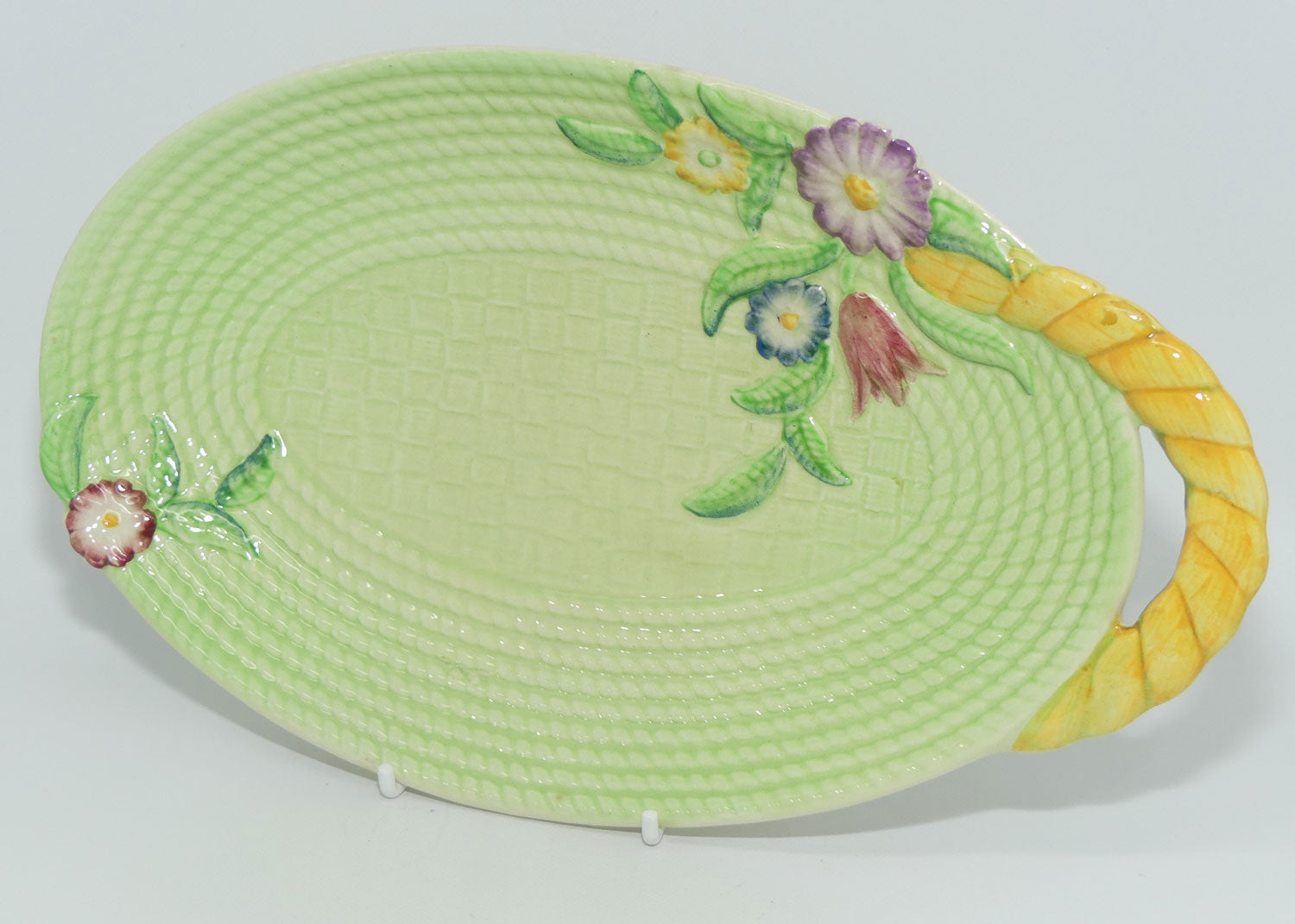 carlton-ware-green-basket-weave-and-flowers-handled-tray