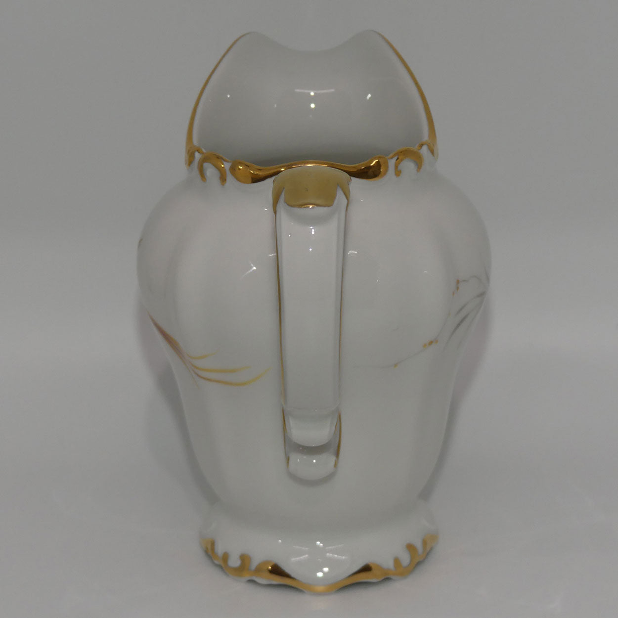 heinrich-and-co-selb-bavaria-bird-pattern-tall-cream-jug