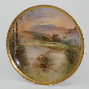 royal-doulton-hand-painted-inverlochy-castle-plate-hughes