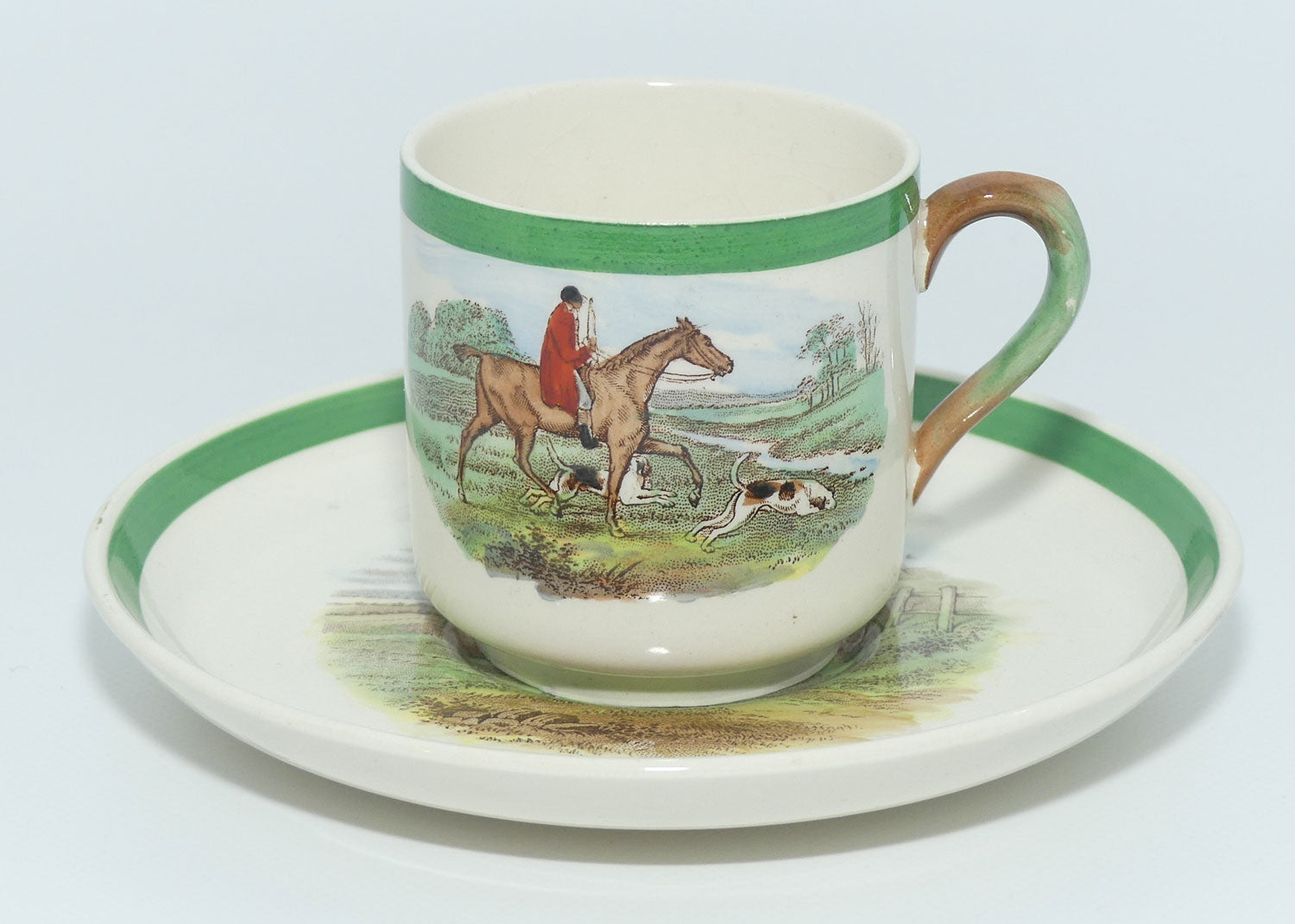 Copeland Spode JF Herring Fox Hunting coffee duo | Huntsman