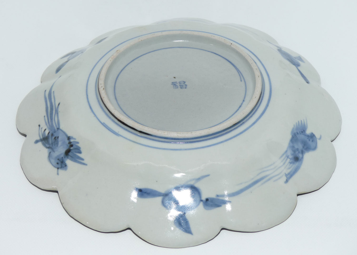 japanese-imari-hand-painted-cabinet-plate-c-1900-fluted-rim-2-red-and-blue