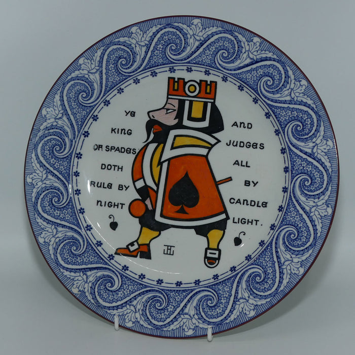 Wedgwood Etruria plate | King of Spades | Augustus L Jansson