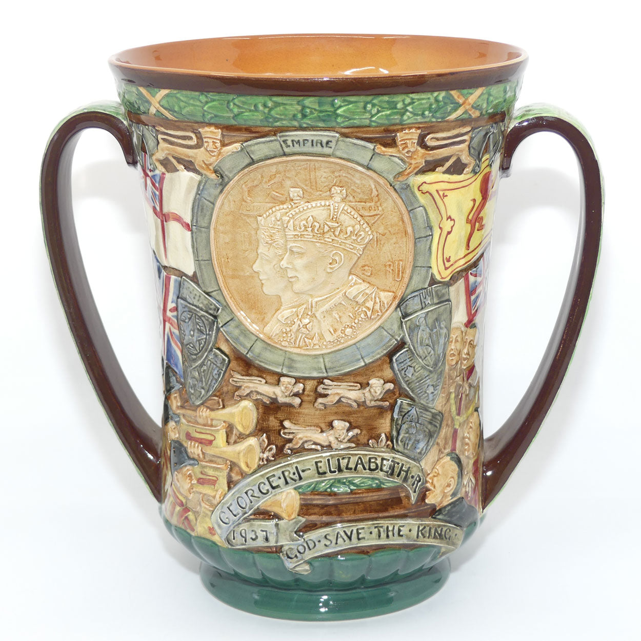 Royal Doulton King George VI & Queen Elizabeth Coronation Loving Cup | 1937 Coronation | Large | LE 473/2000
