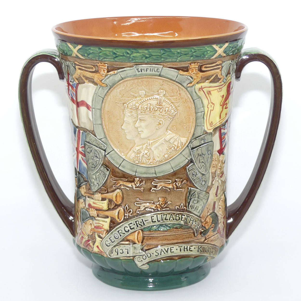 Royal Doulton King George VI & Queen Elizabeth Coronation Loving Cup | 1937 Coronation | Large | LE 658/2000