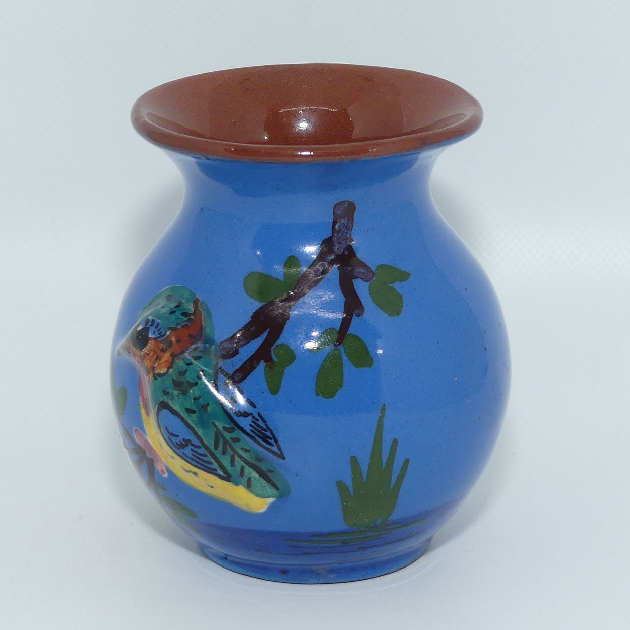 torquay-ware-motto-ware-small-kingfisher-motif-vase