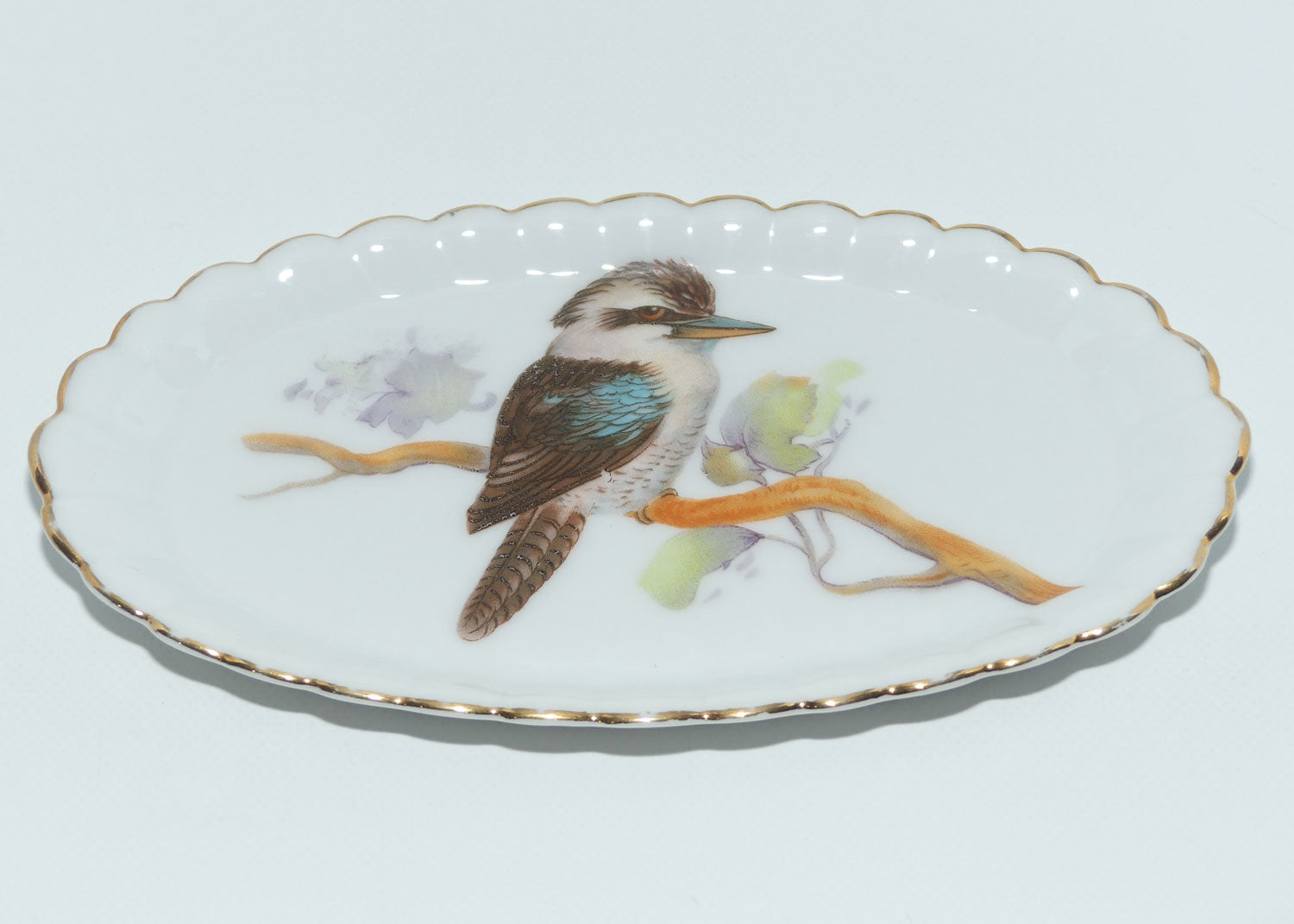 Australiana | Kookaburra motif oval tray