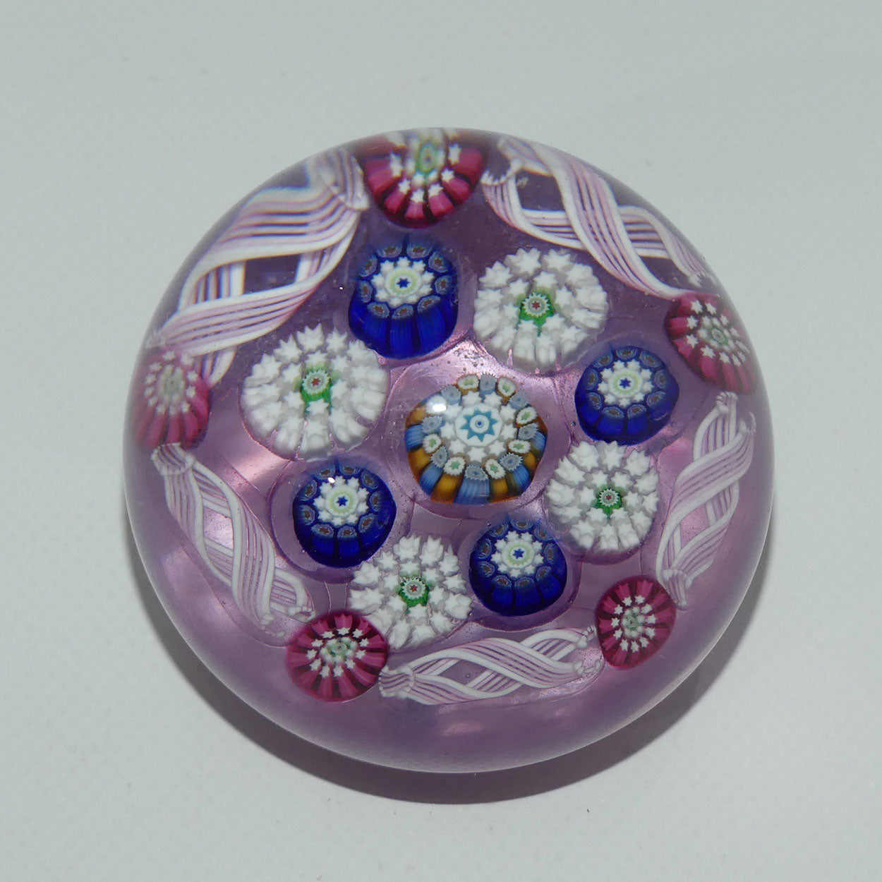 john-deacons-scotland-complex-latticino-garland-miniature-paperweight-lavender