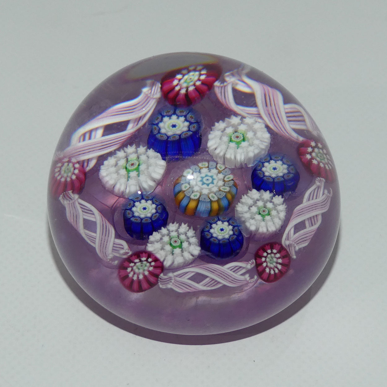 john-deacons-scotland-complex-latticino-garland-miniature-paperweight-lavender