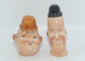 Beswick England Laurel and Hardy salt and pepper shakers