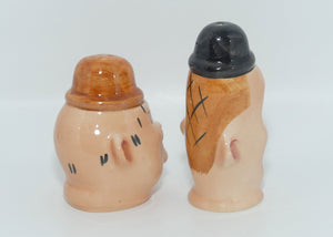 Beswick England Laurel and Hardy salt and pepper shakers