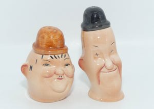 Beswick England Laurel and Hardy salt and pepper shakers