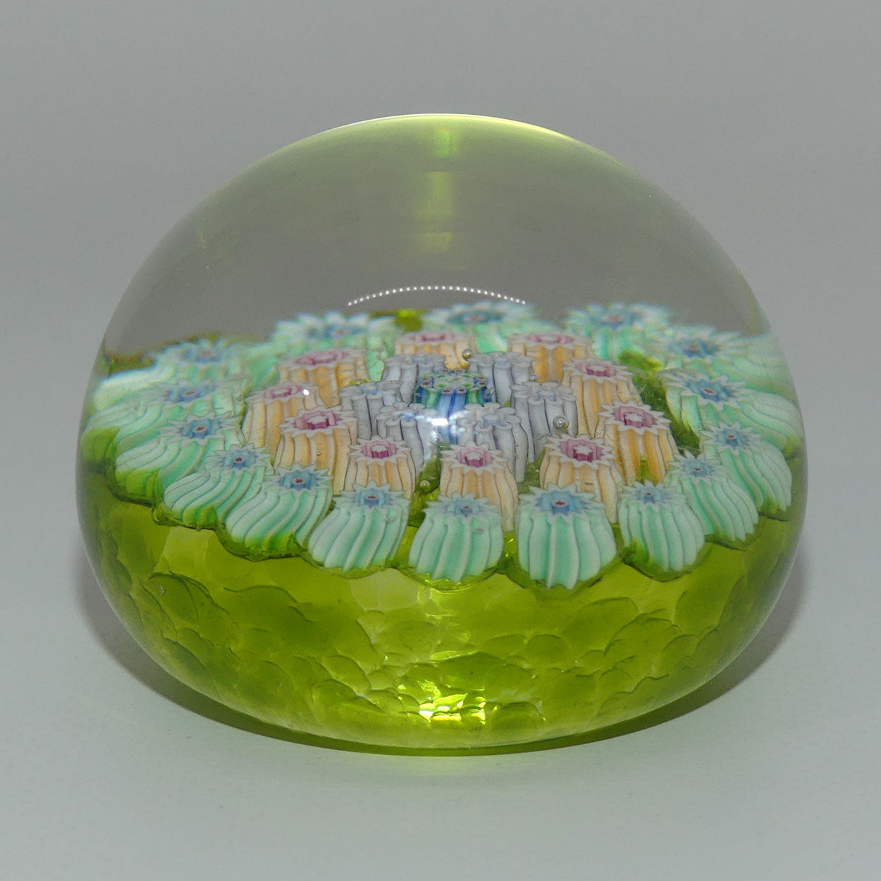 john-deacons-scotland-millefiori-concentric-miniature-paperweight-lime