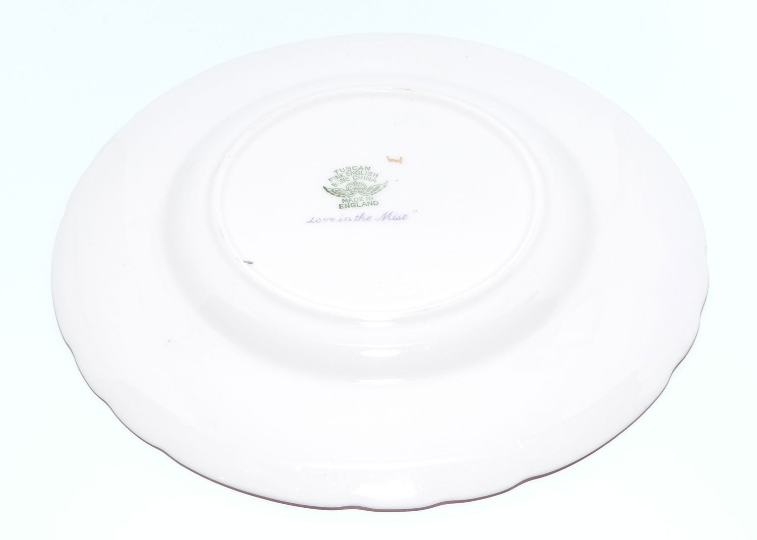 Tuscan Bone China Pretty Pink Love in the Mist trio | Small plate