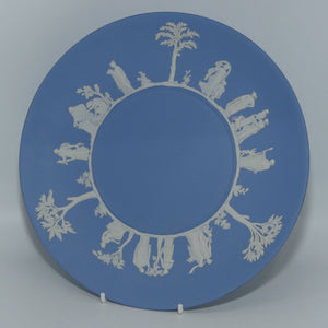 Wedgwood Jasper | White on Pale Blue | Maidens large plate 24cm