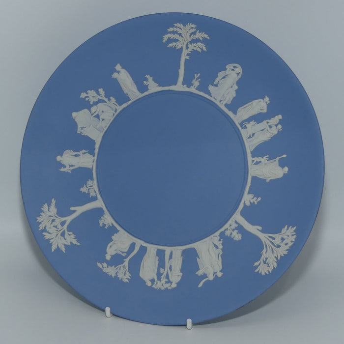 Wedgwood Jasper | White on Pale Blue | Maidens large plate | #1