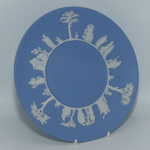 Wedgwood Jasper | White on Pale Blue | Maidens large plate 24cm