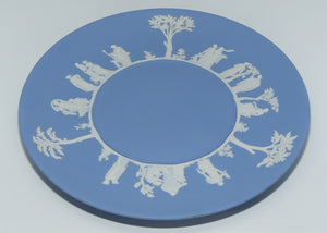 Wedgwood Jasper | White on Pale Blue | Maidens large plate 24cm