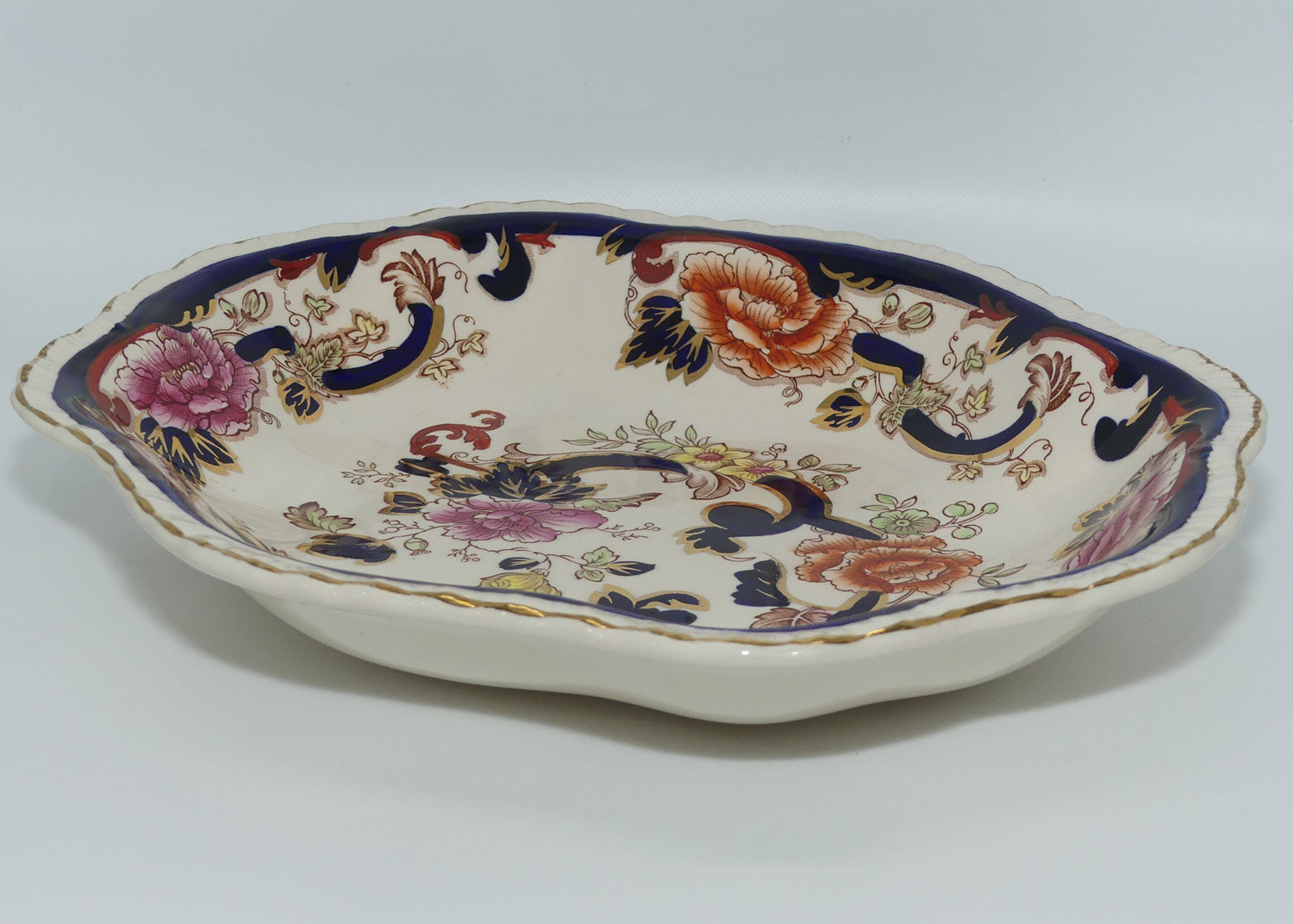 Masons Ironstone Mandalay pattern large oval bowl | 28.5cm
