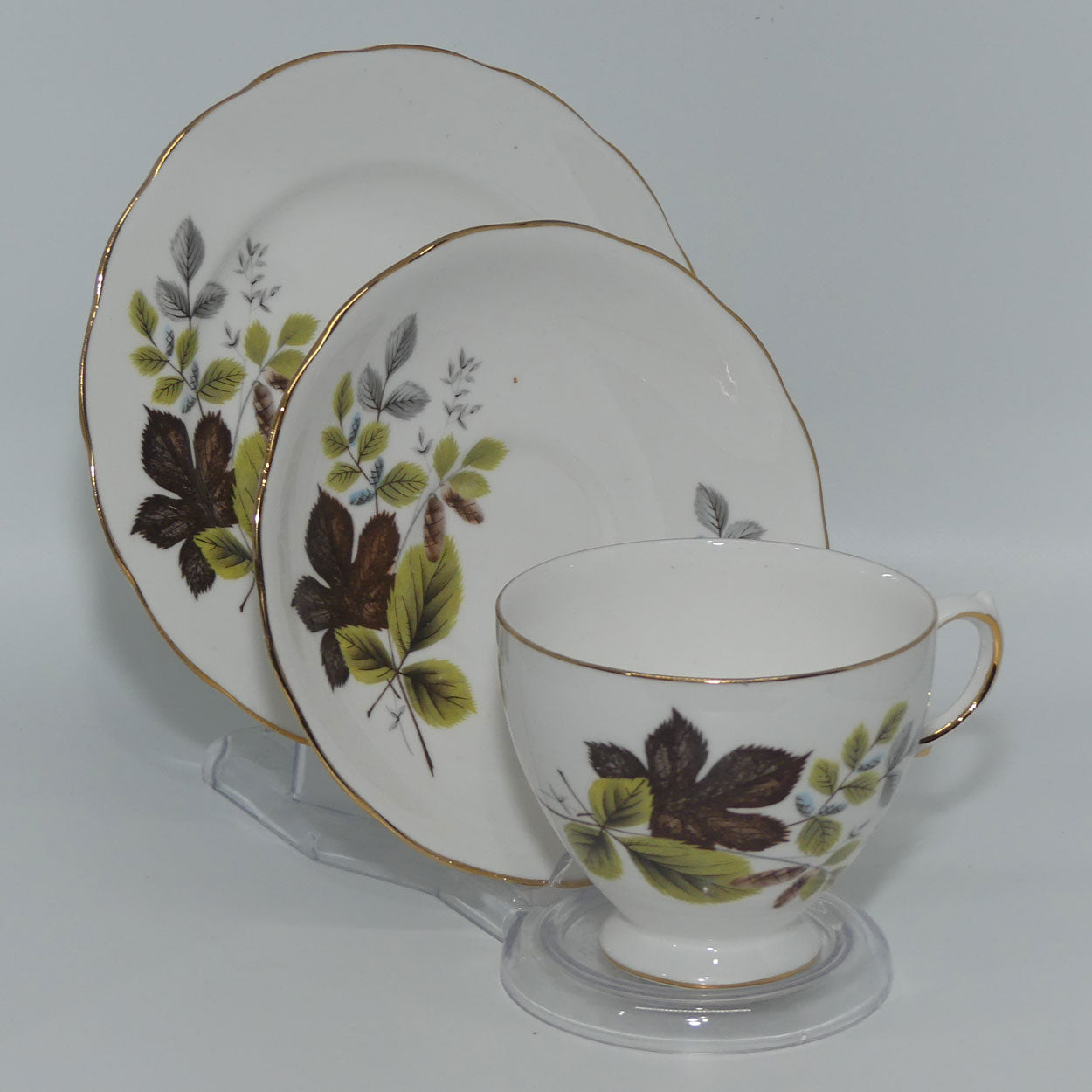 Royal Stafford Bone China Cornflower pattern trio