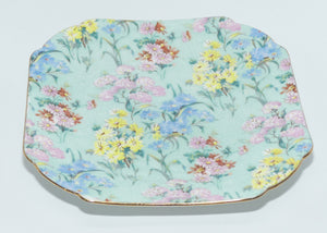 Shelley Melody Chintz square tea plate | Pattern 12973 | 14cm