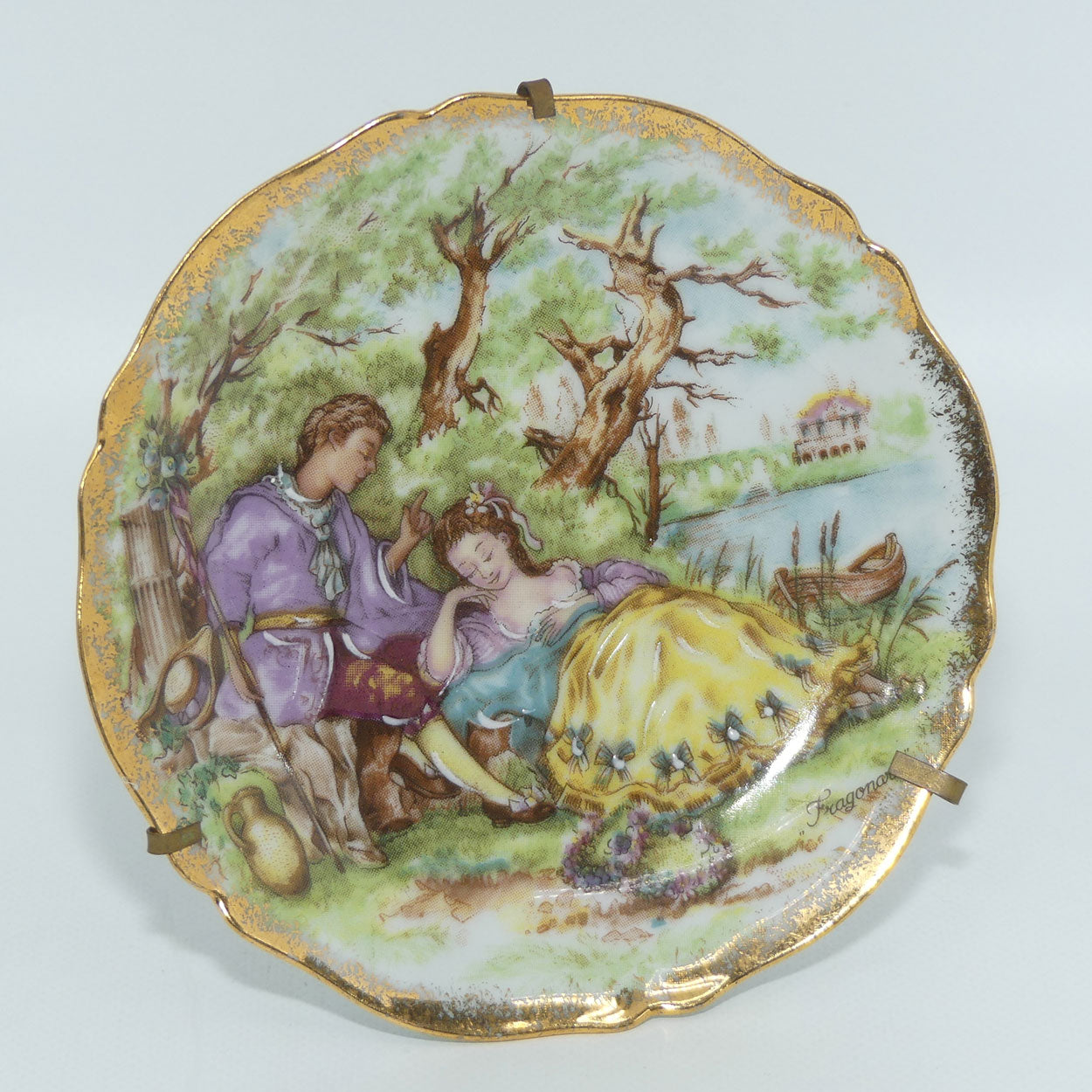 monarch-porcelain-dart-limoges-france-traditional-courting-couple-plate-in-stand-10cm-1