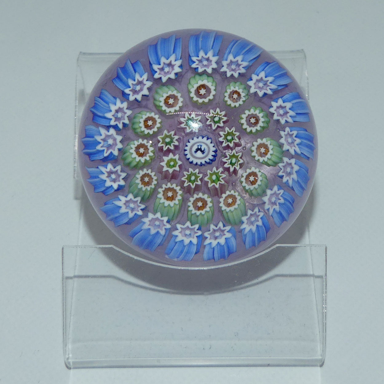 john-deacons-scotland-millefiori-silhouette-cane-miniature-paperweight-moonstone