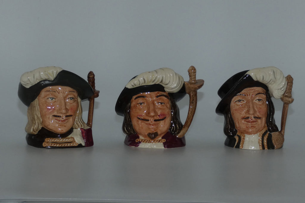 d6508-d6516-royal-doulton-miniature-character-jug-set-three-musketeers