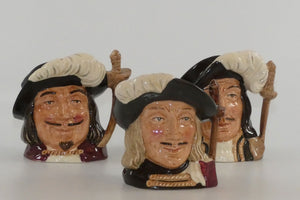 d6508-d6516-royal-doulton-miniature-character-jug-set-three-musketeers