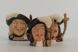 d6508-d6516-royal-doulton-miniature-character-jug-set-three-musketeers