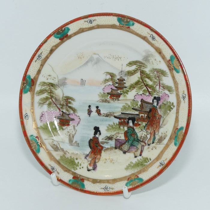 Old Noritake Traditional Oriental scene biscuit plate