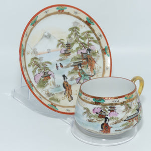 old-noritake-traditional-oriental-scene-cup-and-saucer-tea-duo