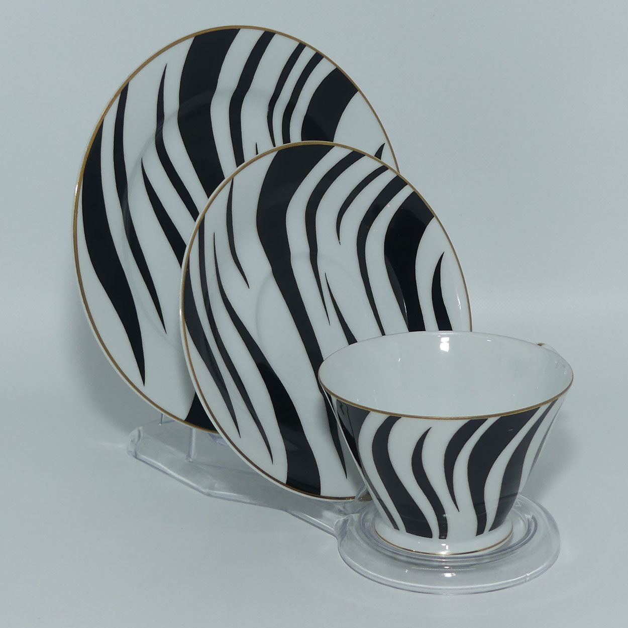 vintage-retro-noritake-japan-zebra-pattern-trio-black