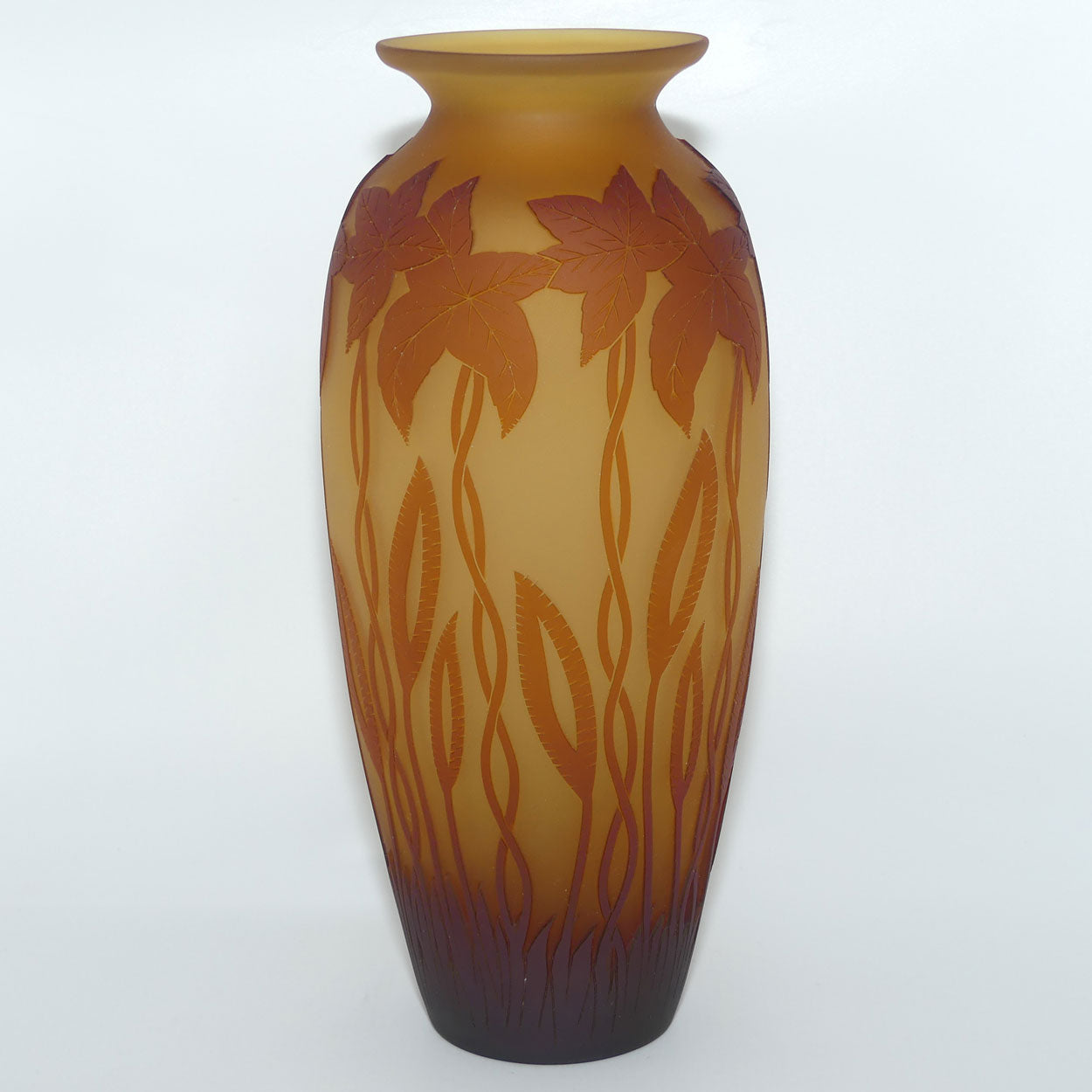 Okra Studio Glass | Virginia Cameo Glass vase | Tall