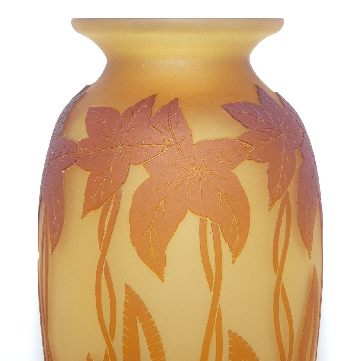 Okra Studio Glass | Virginia Cameo Glass vase | Tall