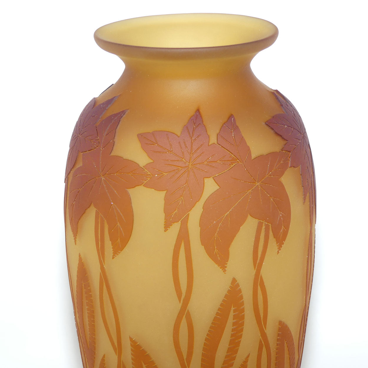 Okra Studio Glass | Virginia Cameo Glass vase | Tall