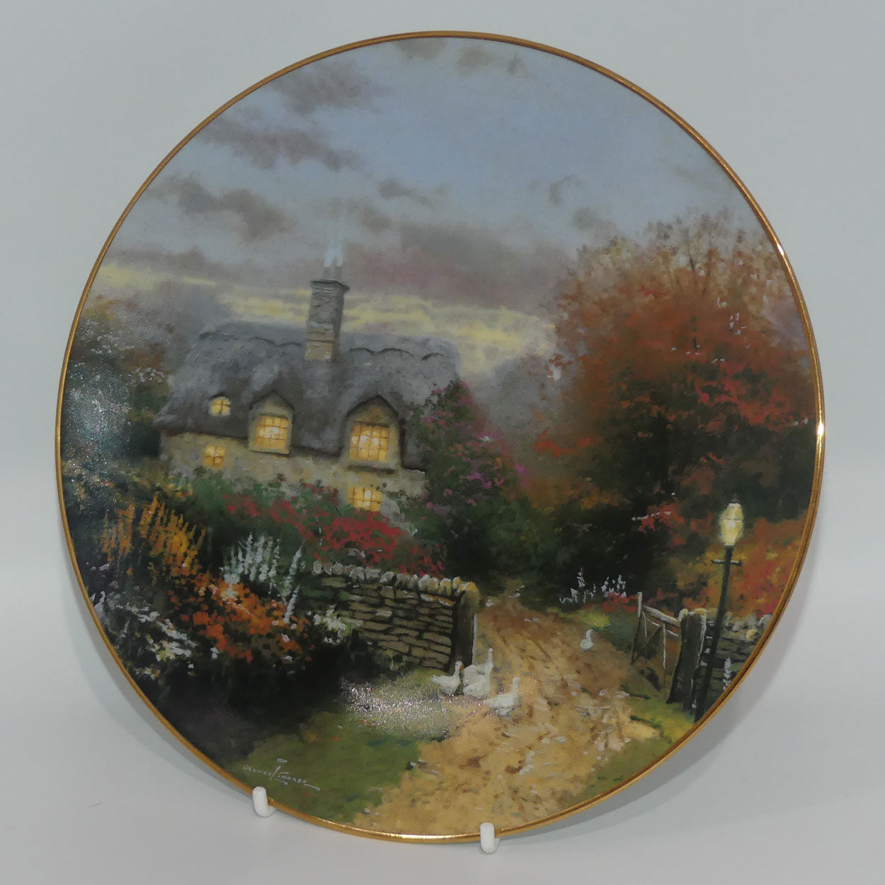 bradex-84-k41-127-4-plate-garden-cottages-of-england-open-gate-cottage